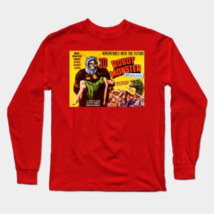 Classic Science Fiction Lobby Card - Robot Monster Long Sleeve T-Shirt